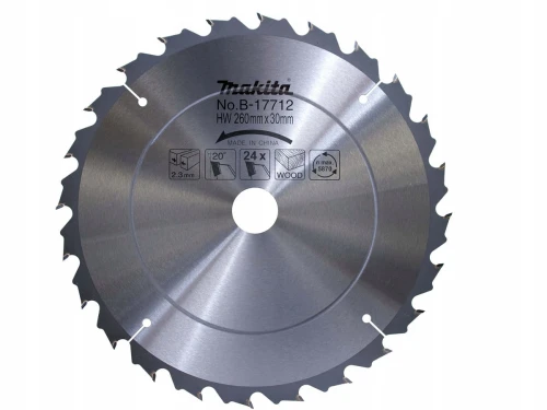 MAKITA B-17712 - TARCZA TNĄCA do drewna HM 260X30MM