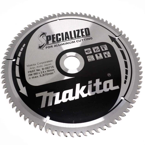 MAKITA B-12859 - TARCZA TNĄCA do drewna SPECJALIZOWANA 260X30MM