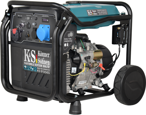 KöNNER&SOHNEN 8100iEG - Agregat prądotwórczy 1-fazowy z elektrycznym startem 230V + LPG