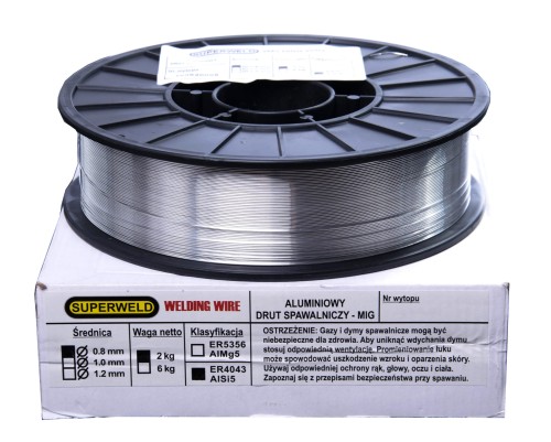 Drut MIG do aluminium - Ø 0.8 - 2 kg ER4043