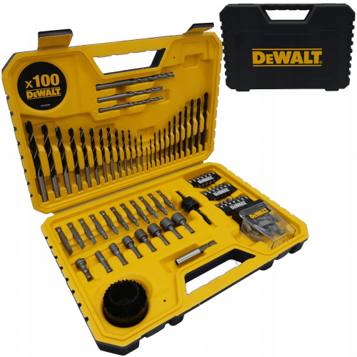 DeWalt DT71563 - Zestaw bitów/otwornic/nasadek/wierteł - 100 szt