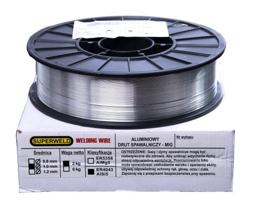 Drut MIG do aluminium - Ø 1.0 - 2 kg ER4043