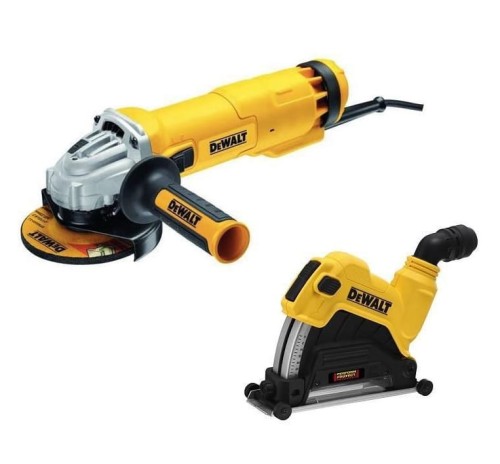 DeWalt DWE46107 - Szlifierka 125 mm + osłona do cięcia