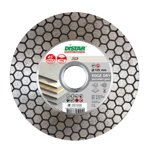 Distar 1A1R Edge M14F Dry  - Tarcza diamentowa "plaster miodu" do cięcia płytek 125mm