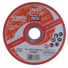 INCO A60QBF - Tarcza metal 125x1.0x22.2
