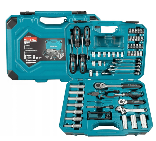 Makita E-08458 - Zestaw akcesoriów i narzędzi ręcznych - 87 elementów 1/2"