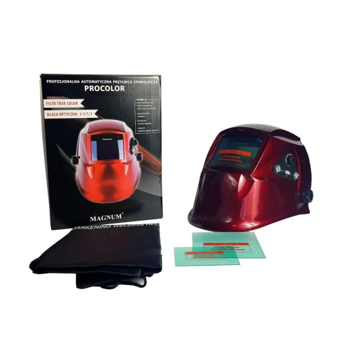 MAGNUM Pro Color ADF8610 - Przyłbica spawalnicza samościemniająca 100x60 klasa opt. 1111 niebieska metalik