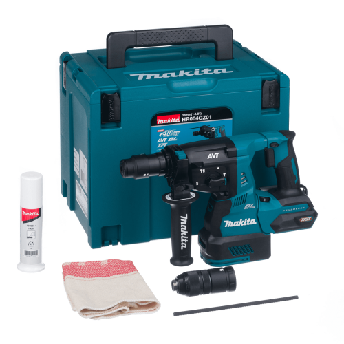 Makita HR004GZ01 - Akumulatorowa młotowiertarka 40 V SDS-PLUS  z walizka MAKPAC
