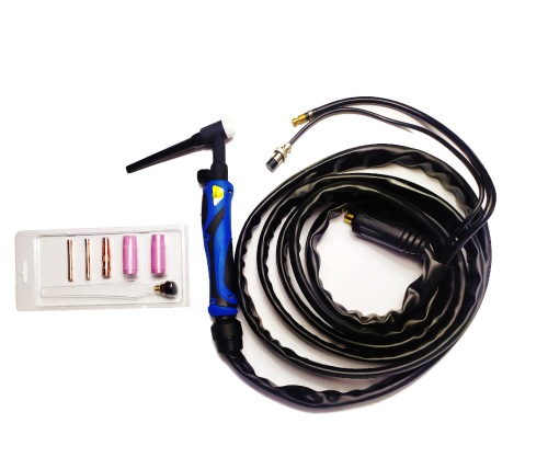 Uchwyt TIG17V DX25 z zaworkiem - 4 metrowy + sterowanie w uchwycie (TIG LIFT)