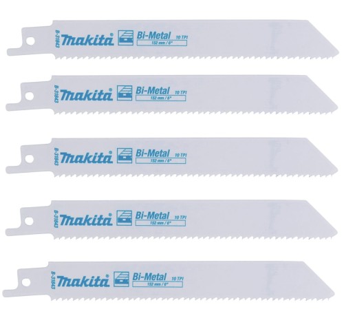 Makita B-31843 - Brzeszczoty do drewna/metalu 10z/152mm - 5szt