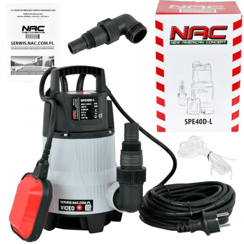 NAC SPE40D-L - Pompa ogrodowa do wody brudnej 9000 l/h