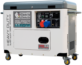 KöNNER&SOHNEN 9300DE-1/3 ATSR SUPER S - Agregat prądotwórczy 1/3-fazowy 230 V/400 V z elektryczny start