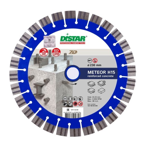 Distar Meteor H15 7D - Tarcza diamentowa 230x2.6/1.6x15x22.23