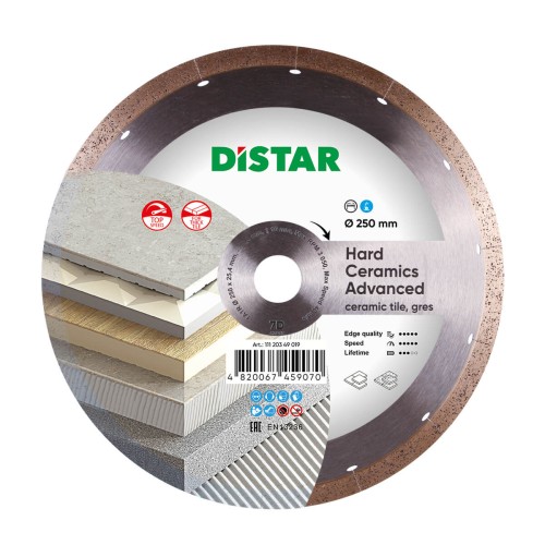 Distar Hard Ceramics Advanced - Tarcza diamentowa 250x1.5x10x25.4