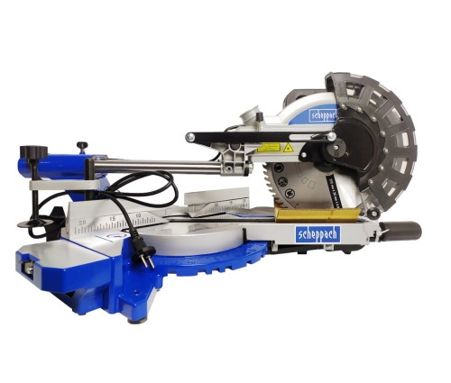 Scheppach HM216 - Piła ukośna z posuwem 216 mm z dodatkową tarczą z miekkim startem