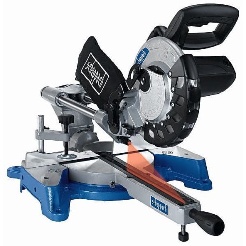 Scheppach HM216 - Piła ukośna z posuwem 216 mm z dodatkową tarczą z miekkim startem