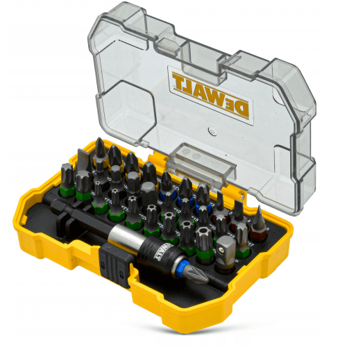 DeWalt DT7969-QZ - Zestaw bitów 1/4" z adapterem magnetycznym 32 szt