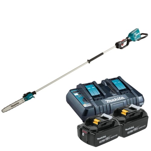 Makita DUA300PT2 -  Akumulatorowa pilarka z wysięgnikiem 2 x 18 V