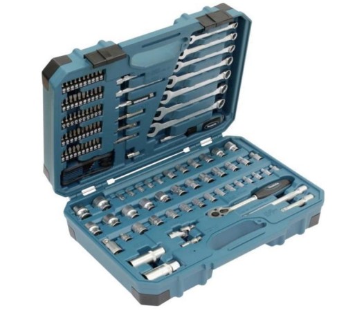 Makita E-06616 - Zestaw narzędzi i akcesoriów 120 elementów