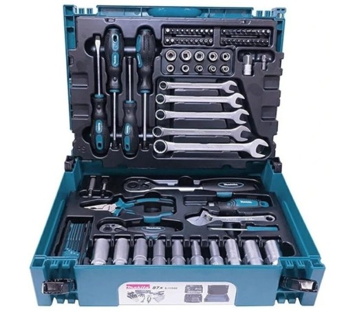 Makita E-11542 - Zestaw narzędzi ręcznych - 87 elementów 1/4" 3/8"
