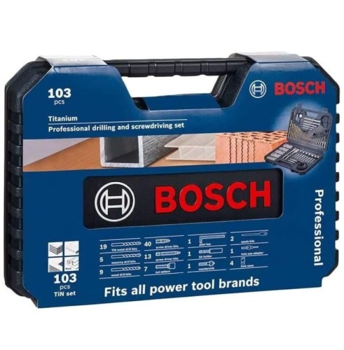 Bosch 2608594070 - Zestaw wierteł i bitów - 103 szt.