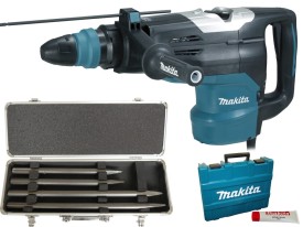 MAKITA HR5202C - Młot udarowo-obrotowy + MAKITA  - Zestaw dłut SDS-MAX