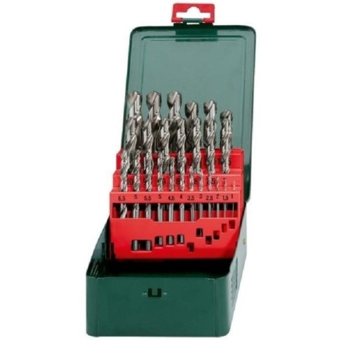 Metabo 627154000 - Zestaw wierteł do metalu HSS-G - 25 sztuk