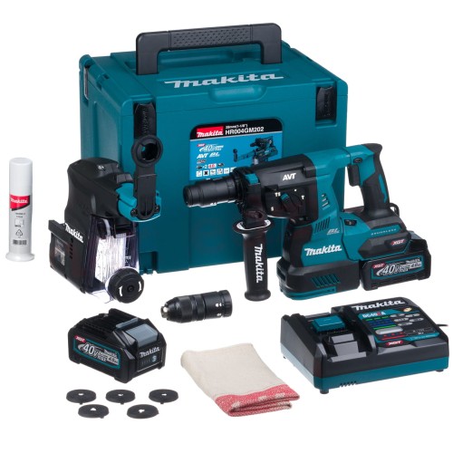 Makita HR004GM202 - Akumulatorowa młotowiertarka SDS-PLUS