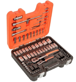 Bahco BAHS800 - Zestaw kluczy nasadowych 1/2'' - 1/4" - 77 elementów