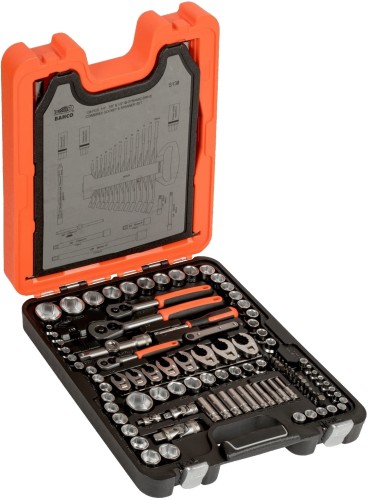 Bahco BAHS138 - Zestaw kluczy  1/2'' - 1/4" - 3/8'' - 138 elementów