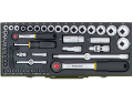 Proxxon PR23040 - Zestaw kluczy z grzechotką 1/2" i 1/4" - 56 elementów