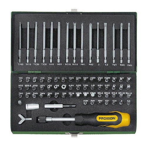Proxxon PR23107- Zestaw bitów specjalnych 6.3 mm/25 mm/80 mm - 75 elementów
