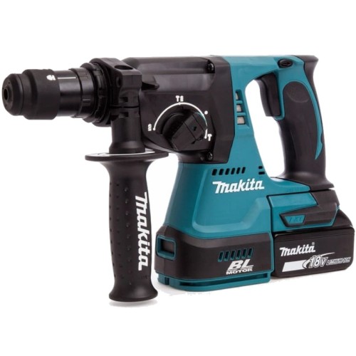 MAKITA DHR243RTJ - Młotowiertarka 3-funkcyjna + dodatkowa głowica