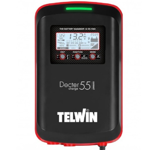 Telwin Doctor Charge 55 Connect - Wielofunkcyjny prostownik 6/12/24 V