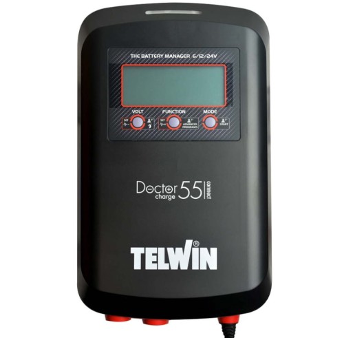Telwin Doctor Charge 55 Connect - Wielofunkcyjny prostownik 6/12/24 V