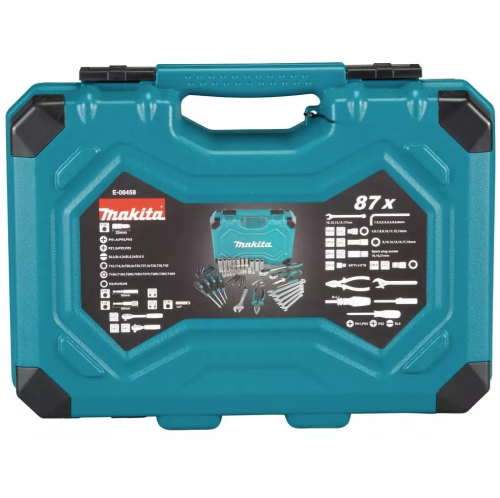 Makita E-08458 - Zestaw akcesoriów i narzędzi ręcznych - 87 elementów 1/2"