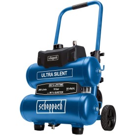 Scheppach Ultra Silent HC20SI - Kompresor bezolejowy z 2 zbiornikami - wyciszony