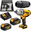DeWalt DCF900P2G - Akumulatorowy klucz udarowy 1/2'' + gumowa osłona głowicy i akumulatorów