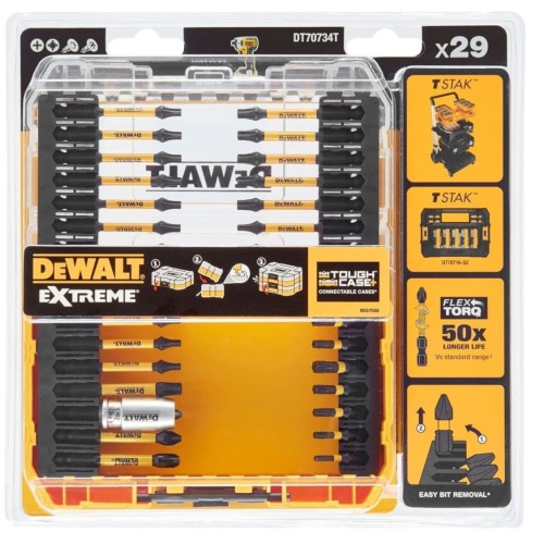 DeWalt DT70734T-QZ - Zestaw końcówek udarowych 29 szt.