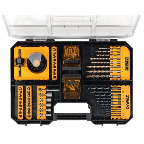 DeWalt DT71569-QZ - Zestaw 100 szt wierteł/końcówek/nasadek i otwornic