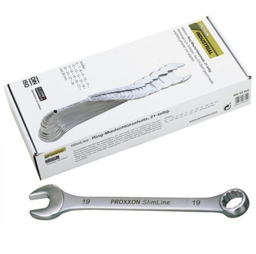 Proxxon PR23822 - Zestaw kluczy płasko-oczkowych  6-32 MM - 21 elementów