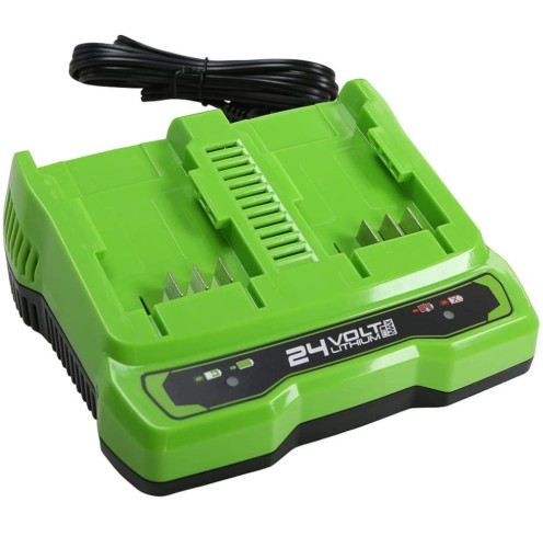 GreenWorks G24x2UC4 - Podwójna szybka ładowarka 24 V