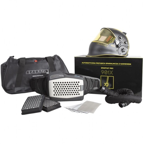 Spartus Pro 901X - Automatyczna przyłbica z kanałem nawiewowym + system nawiewowy