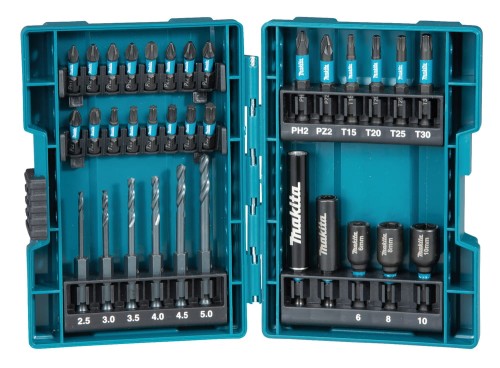 MAKITA B-66896 - Zestaw bitów i nasadek - 33 elementy