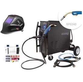 Spartus EasyMIG 275 - Spawarka inwertorowa - migomat z synergią + przyłbica 201X + MIG BOX