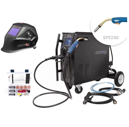 Spartus EasyMIG 275 - Spawarka inwertorowa - migomat z synergią + przyłbica 201X + MIG BOX
