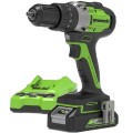 GreenWorks GD24DD35K2 - Akumulatorowa wiertarko-wkrętarka 24 V