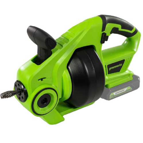 GreenWorks G24DA - Akumulatorowe urządzenie do przepychania rur 24 V