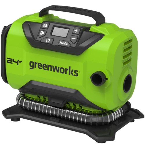 GreenWorks G24IN - Akumulatorowy minikompresor 24 V