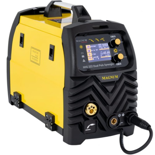 MAGNUM MIG 222 DUAL PULS SYNERGIA LCD - Spawarka inwertorowa - migomat z synergią